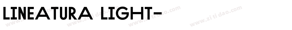 Lineatura Light字体转换